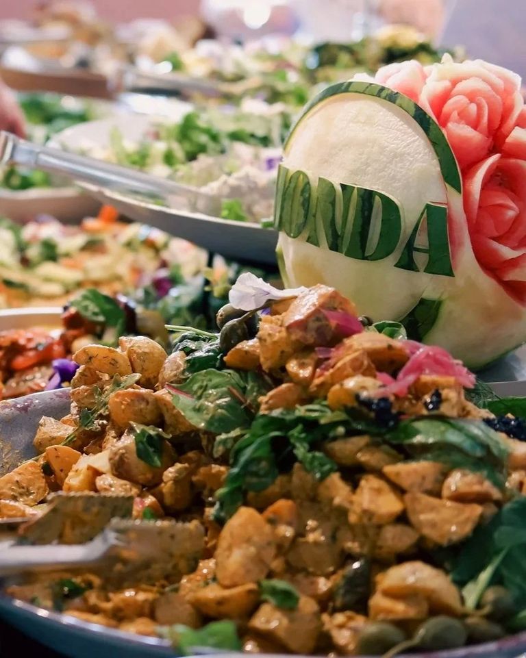Monda’s colourful salad buffet